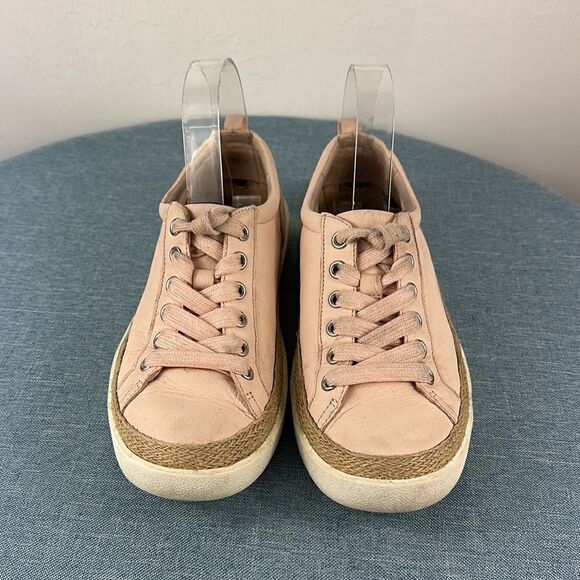 Vionic Winny Pink Leather Low Top Sneakers Size 6.5 - Picture 2 of 8